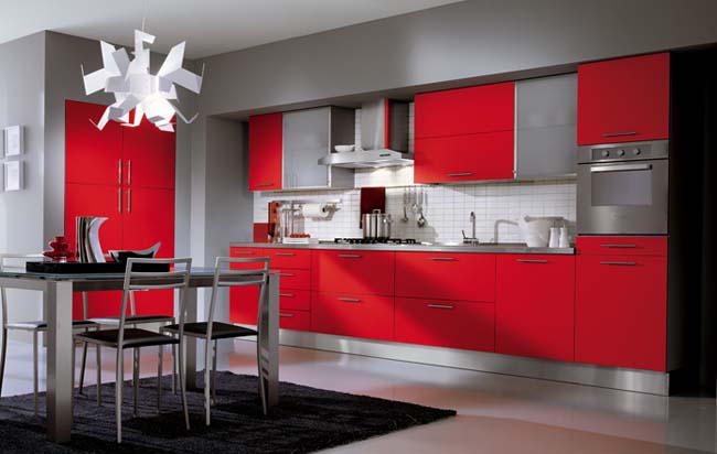 Красная Кухня в Интерьере (+ Фото): Дизайн в Ярких Контрастах