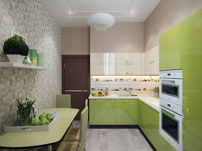 Зеленая кухня: идеи дизайна в 75 фото